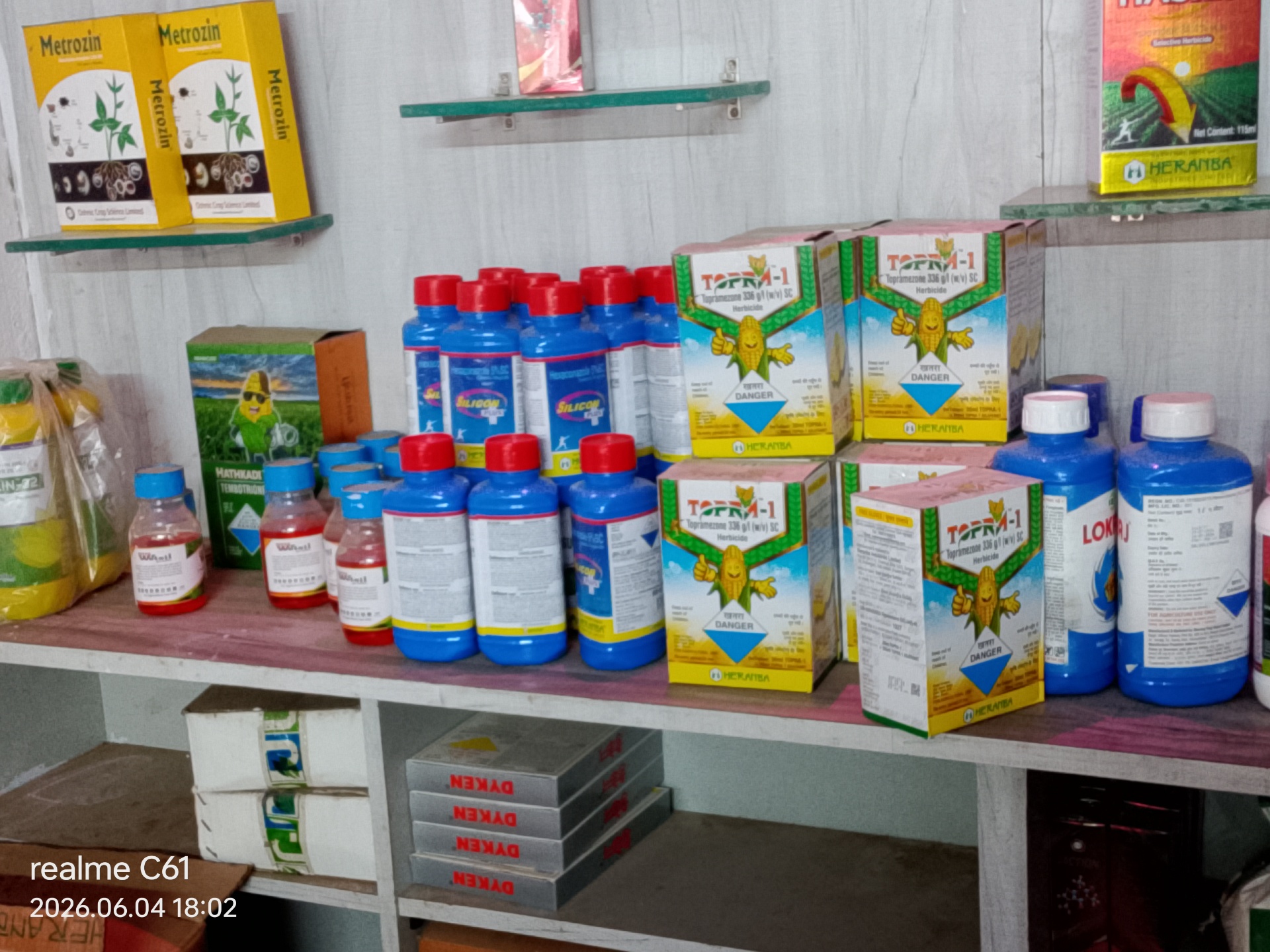 Topra-1 herbicide, Silicon & Metrozin