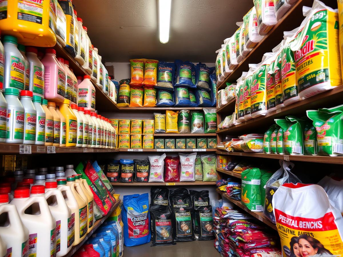 Inside the store